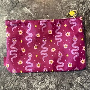 Purple Snake Pattern Pouch